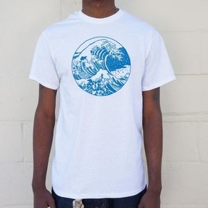 Blue Wave Graphic Shirt